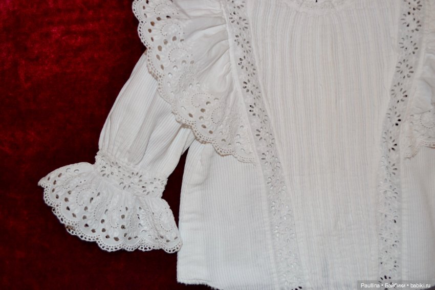 Антикварная рубашка для куклы, Франция (фото 6)