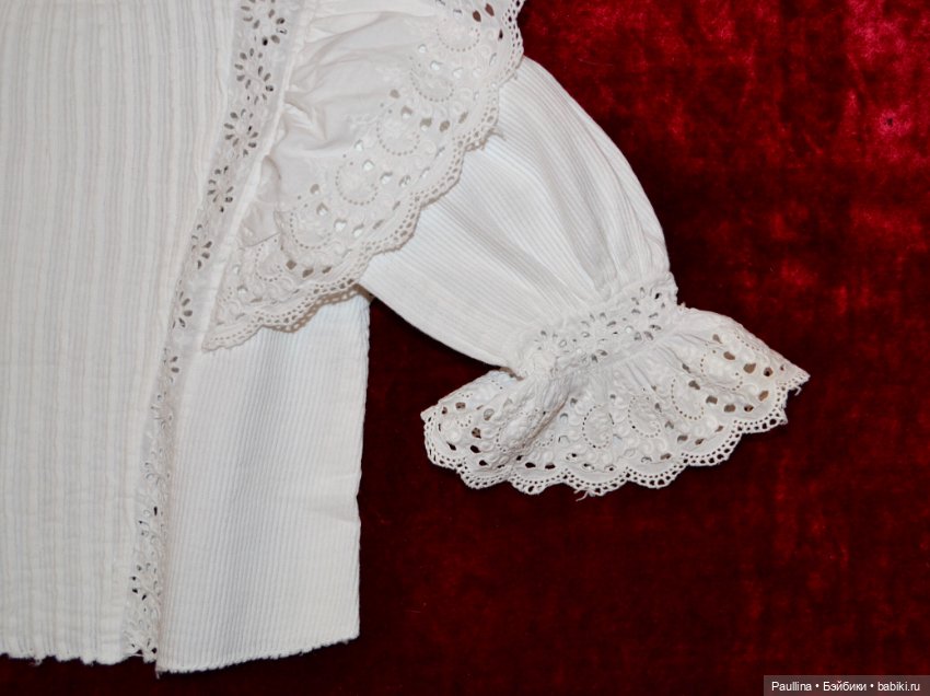 Антикварная рубашка для куклы, Франция (фото 7)