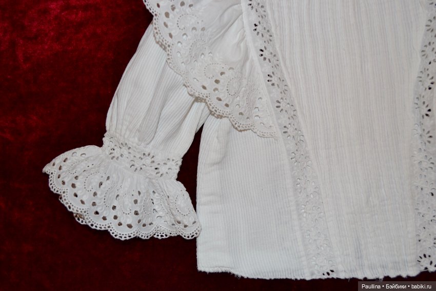 Антикварная рубашка для куклы, Франция (фото 2)