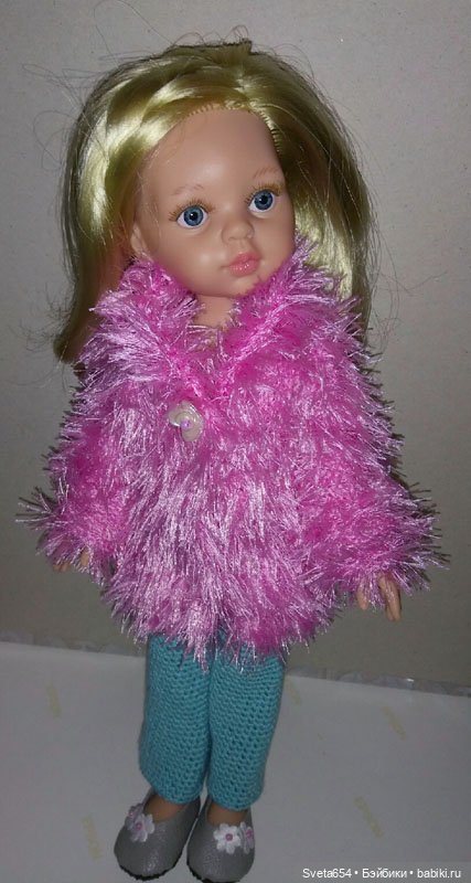 Шубка на Паола Рейна розовая (фото 2)