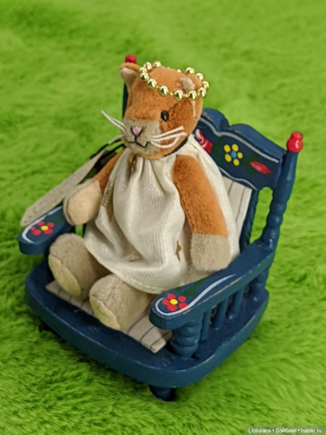 Котик-ангел Благотворительность(Charity) от Ganz. 7 см. Винтаж (фото 5)