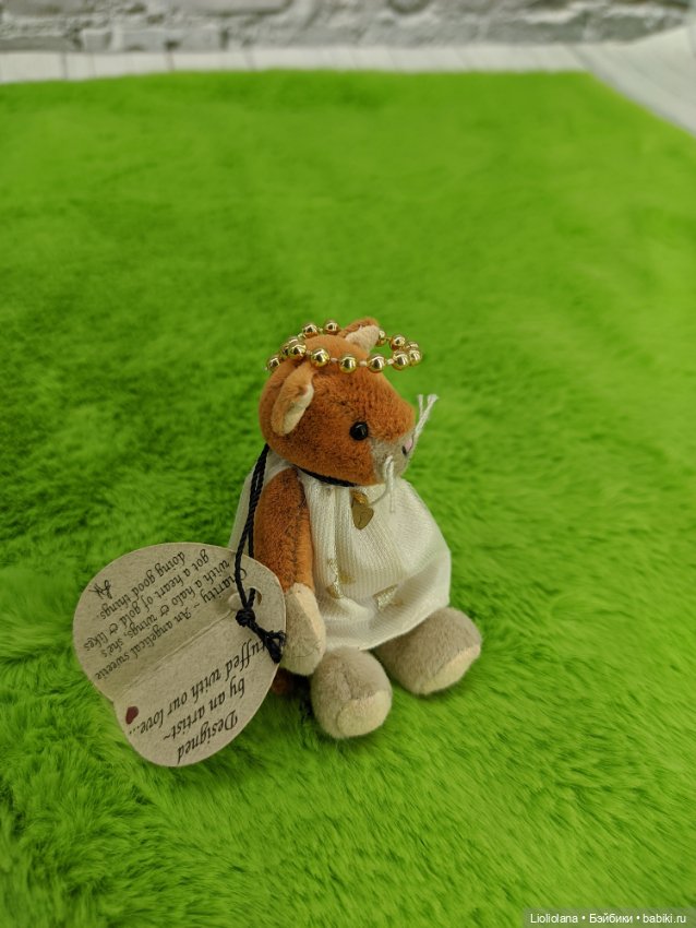 Котик-ангел Благотворительность(Charity) от Ganz. 7 см. Винтаж (фото 2)