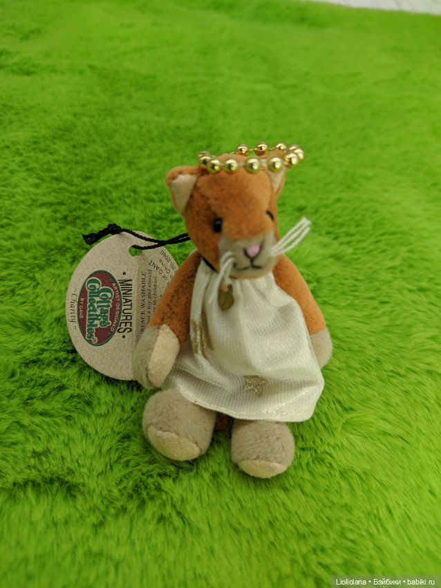 Котик-ангел Благотворительность(Charity) от Ganz. 7 см. Винтаж