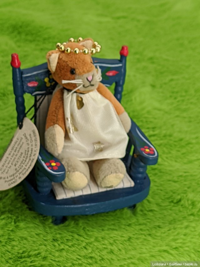 Котик-ангел Благотворительность(Charity) от Ganz. 7 см. Винтаж (фото 3)