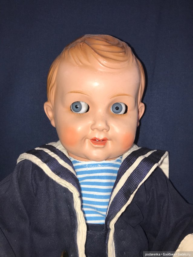 Старенький пупс моряк — Антикварные куклы (фото 2)