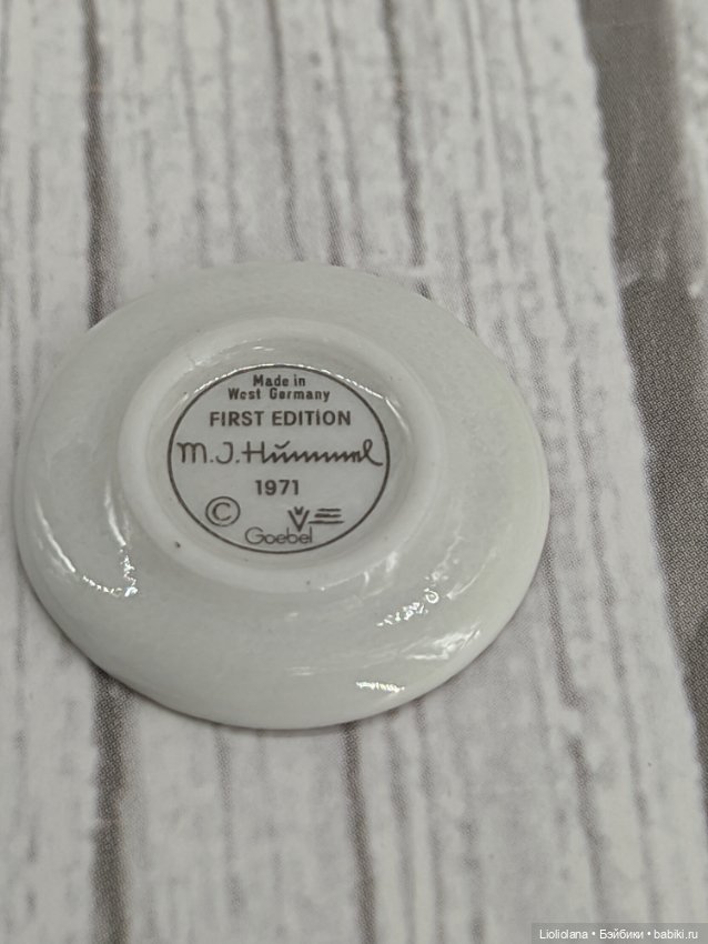 Миниатюра. Тарелочки Hummel. 1971-76 гг. 2,2 см (фото 8)