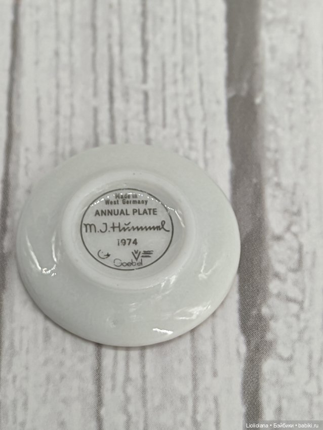 Миниатюра. Тарелочки Hummel. 1971-76 гг. 2,2 см (фото 6)