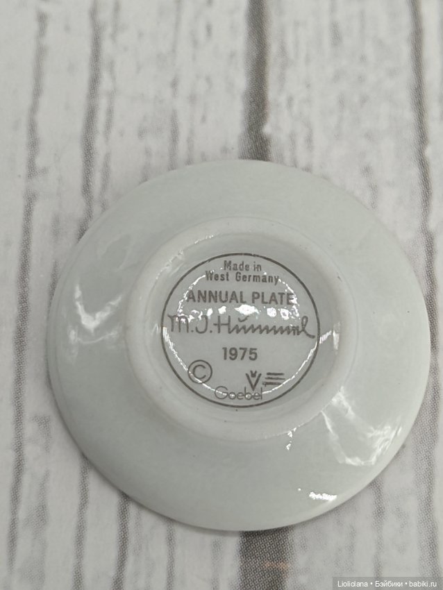 Миниатюра. Тарелочки Hummel. 1971-76 гг. 2,2 см (фото 4)