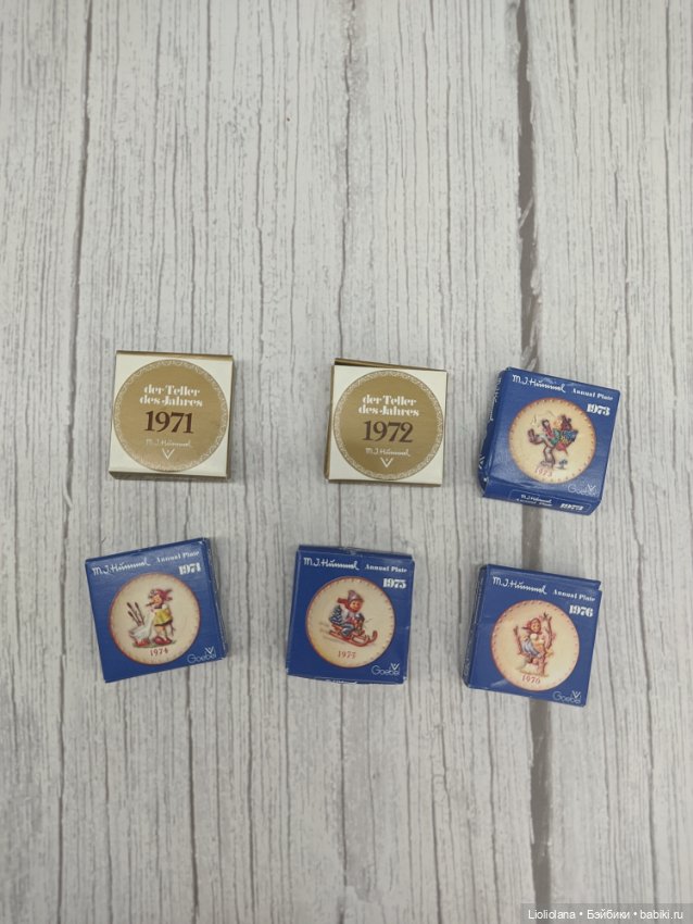 Миниатюра. Тарелочки Hummel. 1971-76 гг. 2,2 см