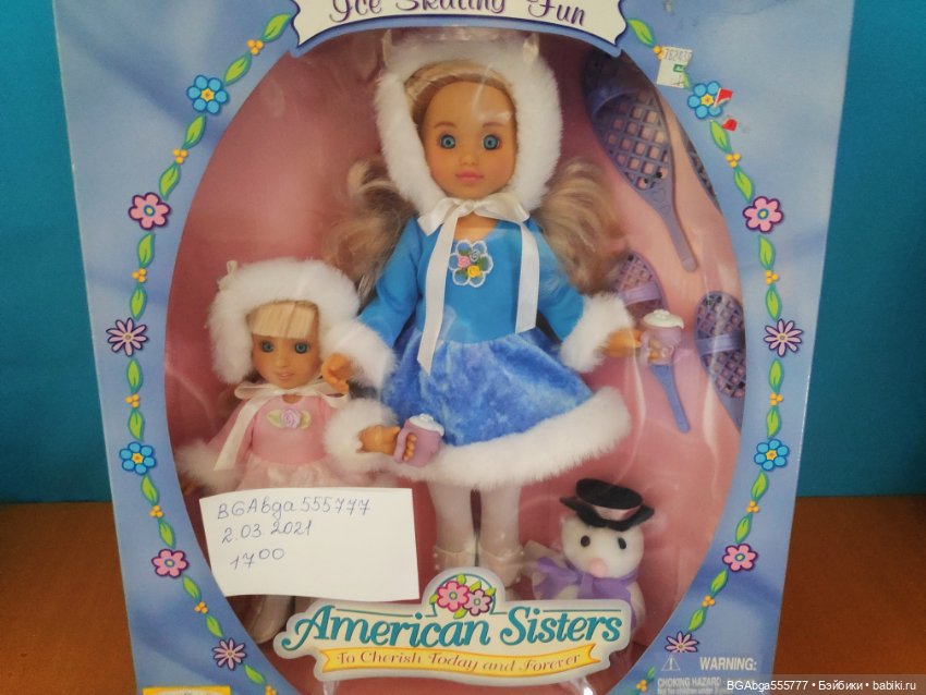 Куклы для фигурного катания American Sisters 12 и 8 дюймов (фото 10)
