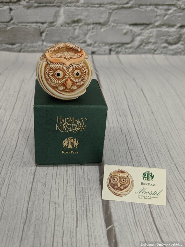 Шкатулка Сова Мостель от Harmony Kingdom. 4 см