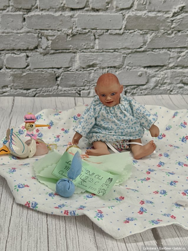 Авторский малыш от Brenda Stewart. 13 см. 1996 год (фото 3)