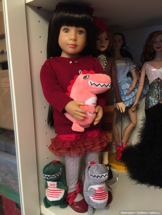 Мягкие игрушки для кукол. Динозавры (фото 3)