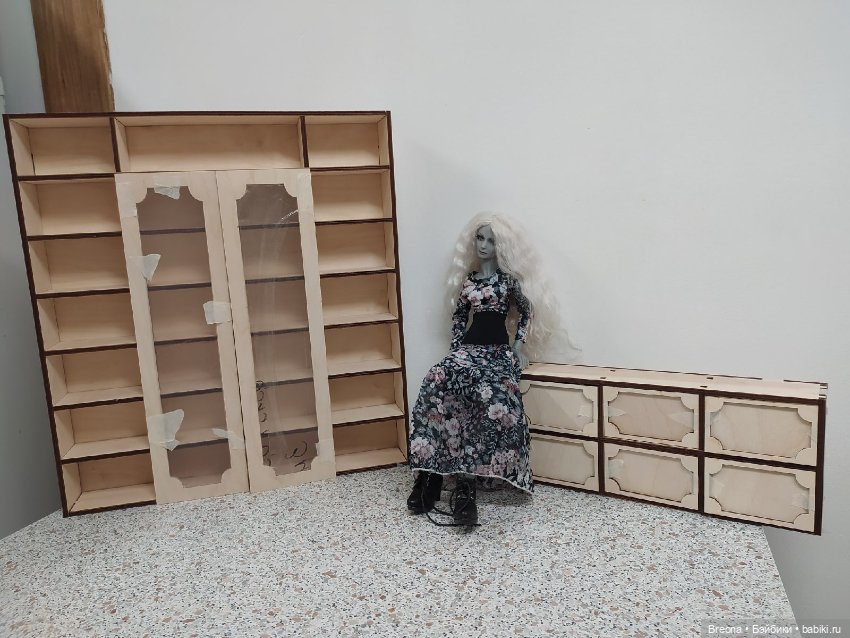 Шкаф и комод для BJD кукол 1:4 (фото 4)