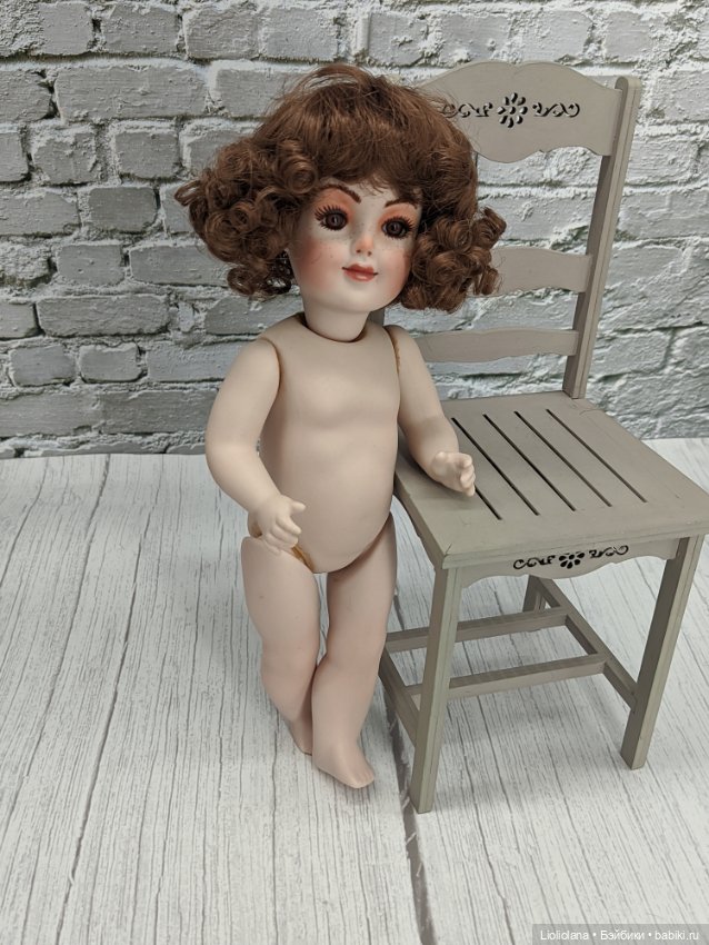 Авторская кукла. Винтаж. 1986 год.Фарфор. 26 см (фото 10)