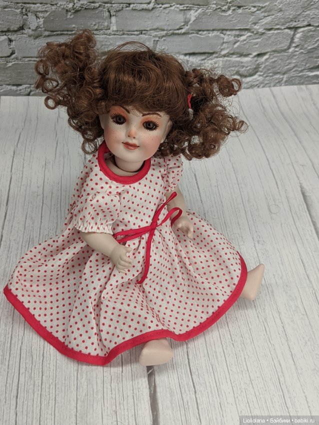 Авторская кукла. Винтаж. 1986 год.Фарфор. 26 см (фото 5)