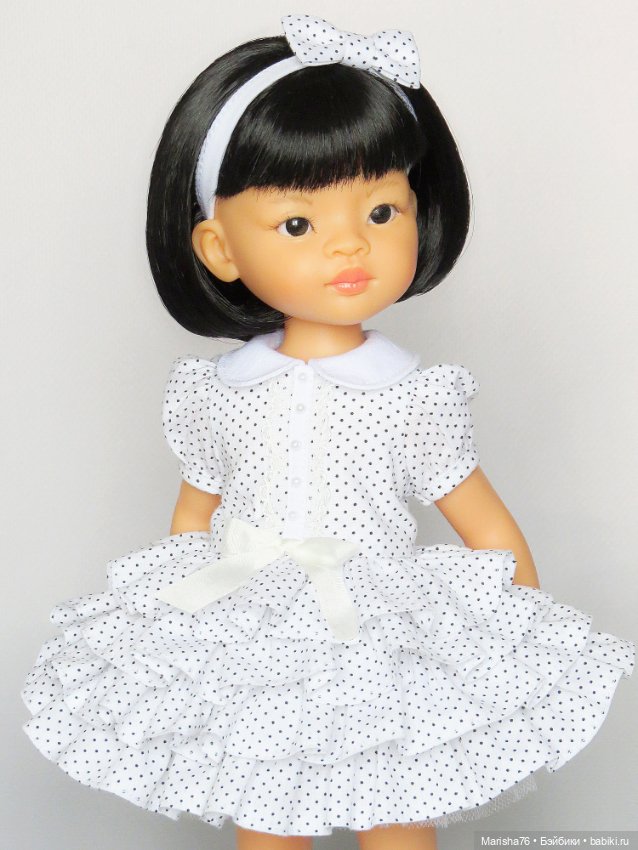 Мастер-класс+выкройка в формате PDF платья с многоярусной юбкой для кукол Паола Рейна (фото 3)
