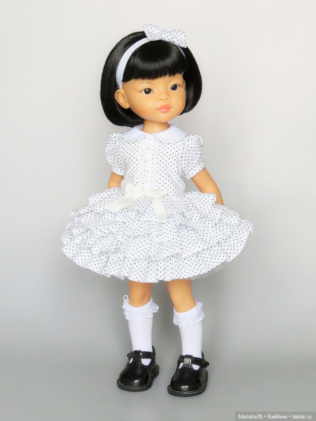Мастер-класс+выкройка в формате PDF платья с многоярусной юбкой для кукол Паола Рейна (фото 2)