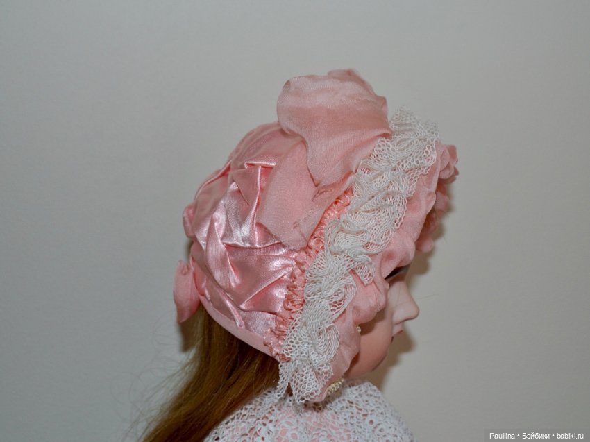Боннет для антикварной куклы (фото 7)