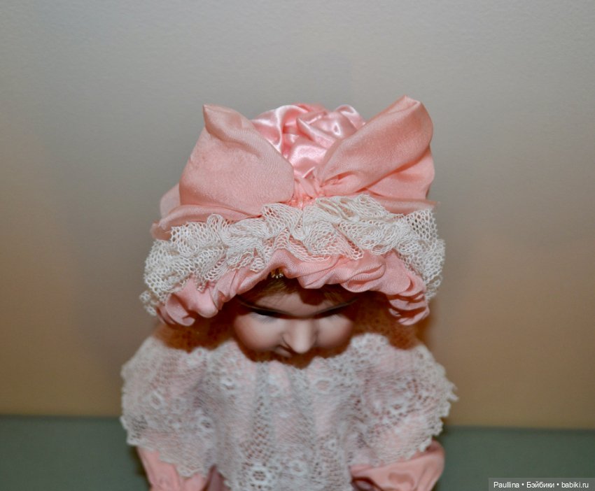 Боннет для антикварной куклы (фото 6)