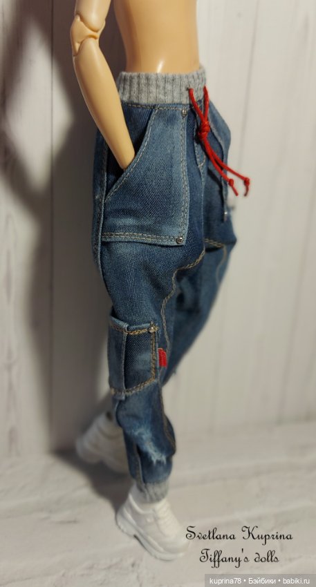 Джинсы на барби — Одежда для кукол (фото 5)