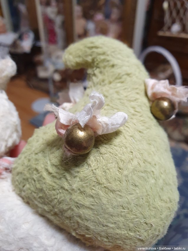 Авторская мягкая игрушка улитка из плюша (фото 4)