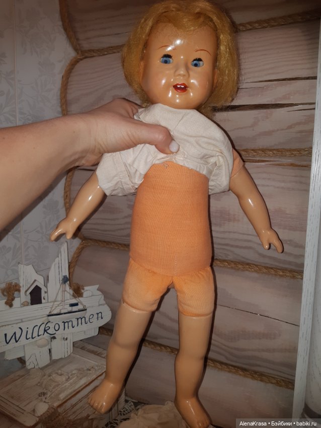 Кукла СССР паричковая прессопилочная