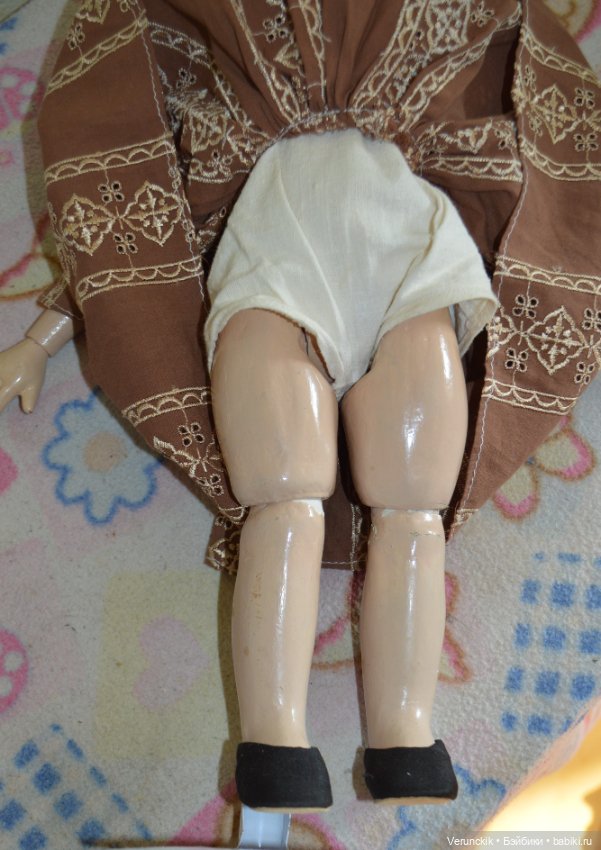 Кукла старинная .Русская .Артель РККА .Бывшая фабрика Дунаева .Довоенная! Роскошная (фото 7)