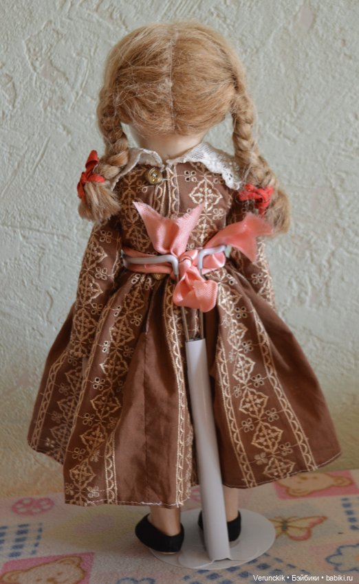 Кукла старинная .Русская .Артель РККА .Бывшая фабрика Дунаева .Довоенная! Роскошная (фото 8)