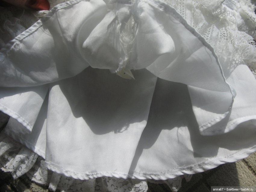 Платье для кукол, винтажное, кружевное, времен СССР/ГДР (фото 4)