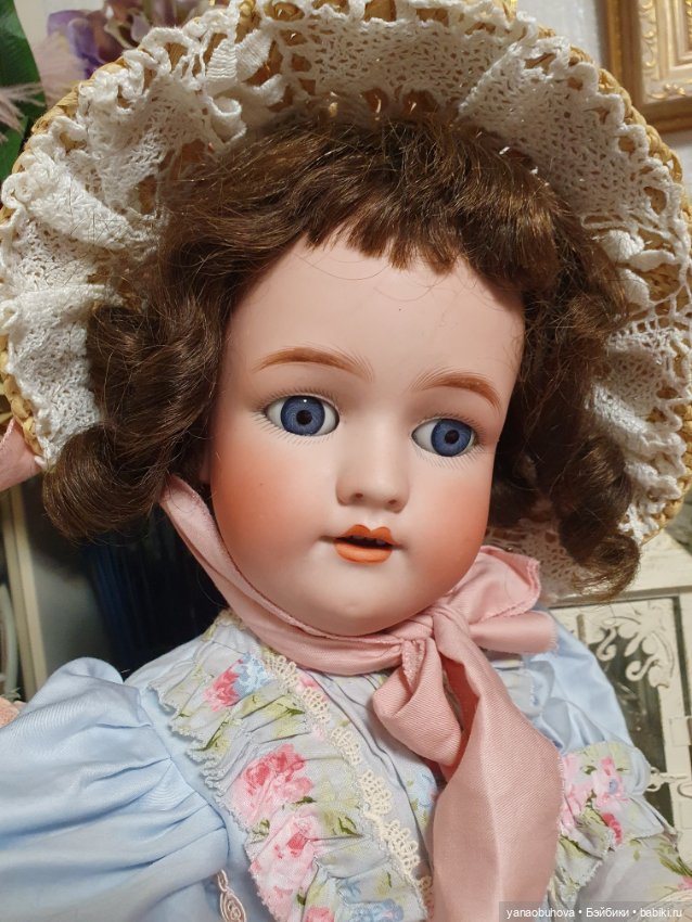 Очень красивая антикварная кукла Хандверг 109, 58 см (фото 7)