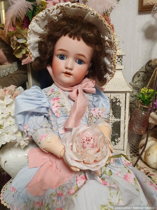 Очень красивая антикварная кукла Хандверг 109, 58 см (фото 5)