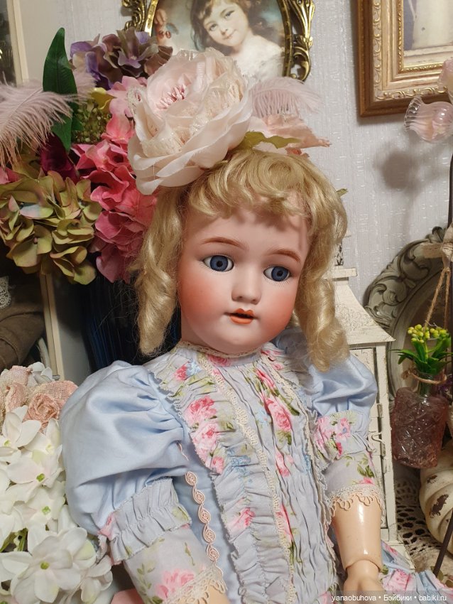 Очень красивая антикварная кукла Хандверг 109, 58 см (фото 9)