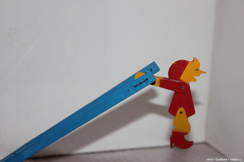 Редкая игрушка СССР Буратино, механическая игрушка (фото 3)