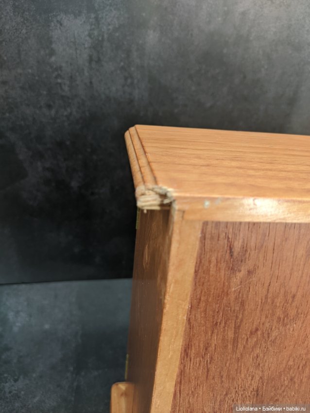 Шкаф-шкатулка деревянная. Винтаж (фото 7)