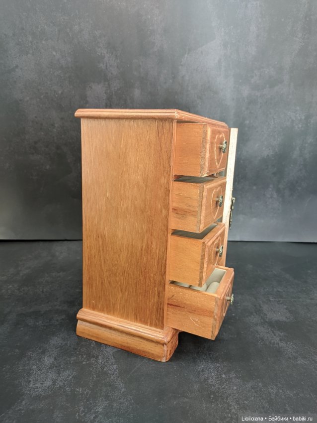 Шкаф-шкатулка деревянная. Винтаж (фото 4)