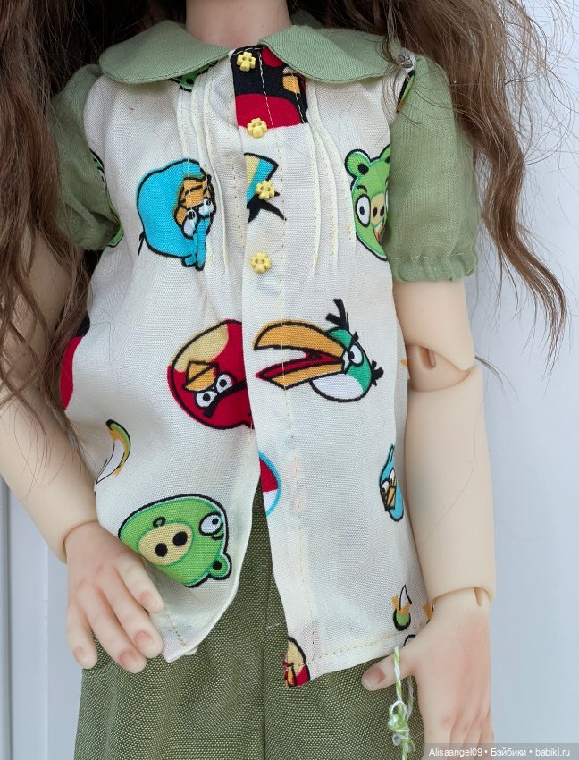 Одежда ,парик и обувь на куколку Кайе Виггс мсд (фото 7)