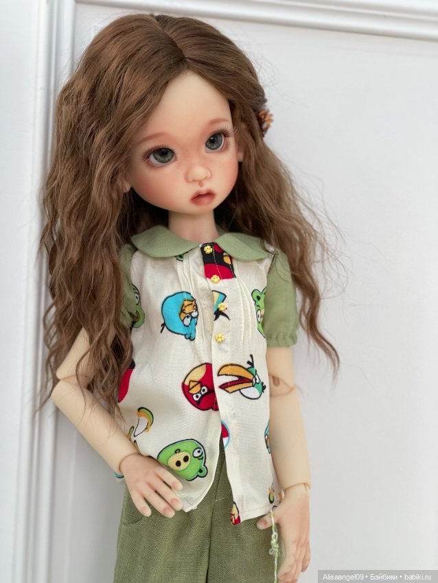 Одежда ,парик и обувь на куколку Кайе Виггс мсд (фото 5)