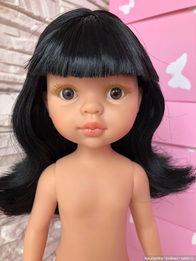 Карина полячка с прямым пробором, чёлкой, карими глазами, Паола Рейна(Paola Reina), нюд (фото 3)