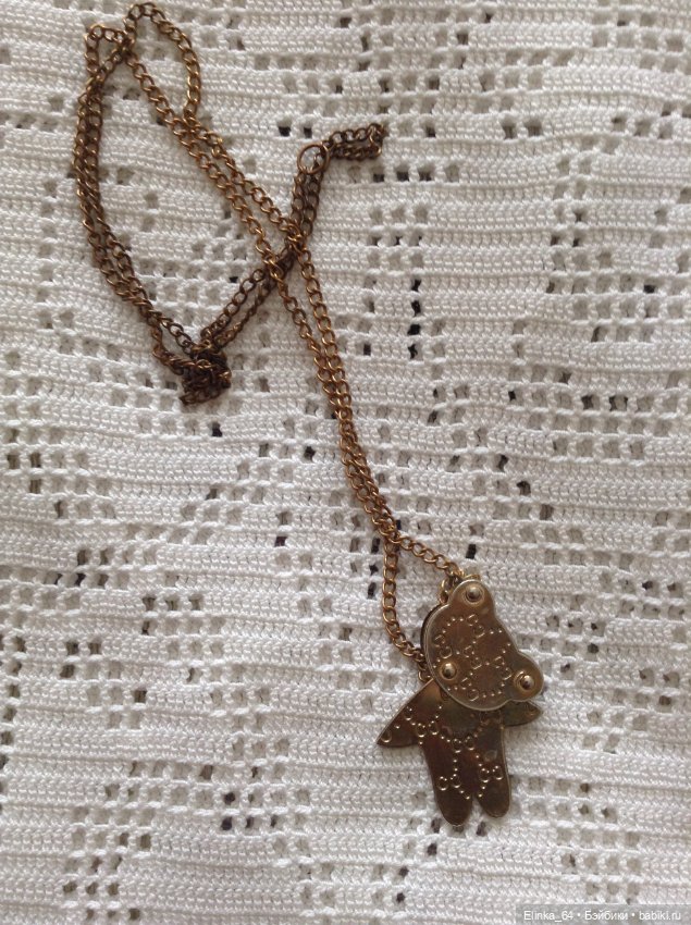 Винтажный Мишка- медальон (фото 3)