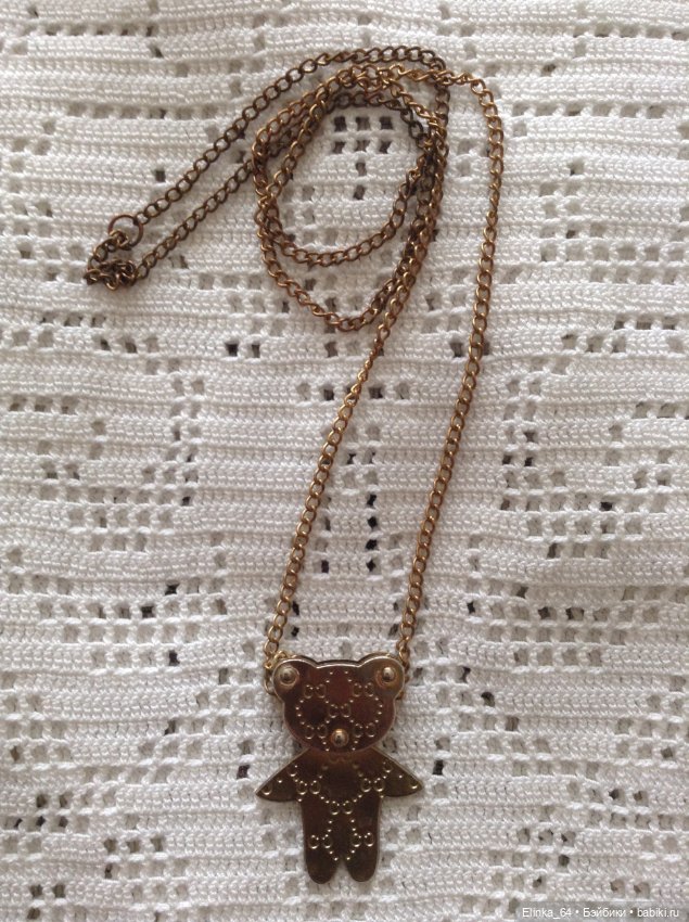 Винтажный Мишка- медальон (фото 5)