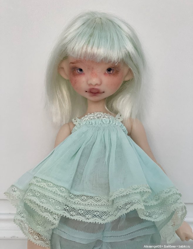 Одежда и парик на куколку аппи от dust of dolls (фото 6)