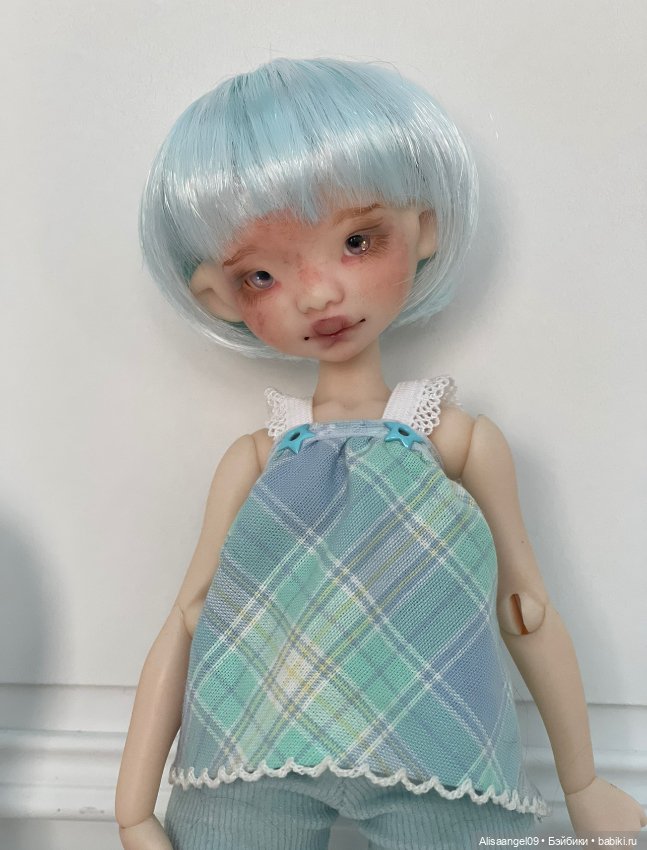 Одежда и парик на куколку аппи от dustofdolls (фото 4)