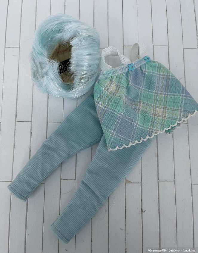 Одежда и парик на куколку аппи от dustofdolls (фото 5)