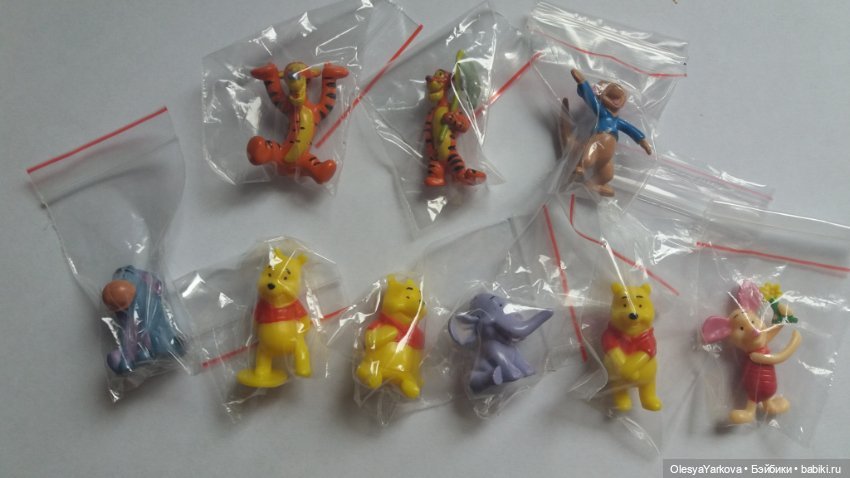Винни пух и все все все Игрушки из киндер сюрприза (фото 6)