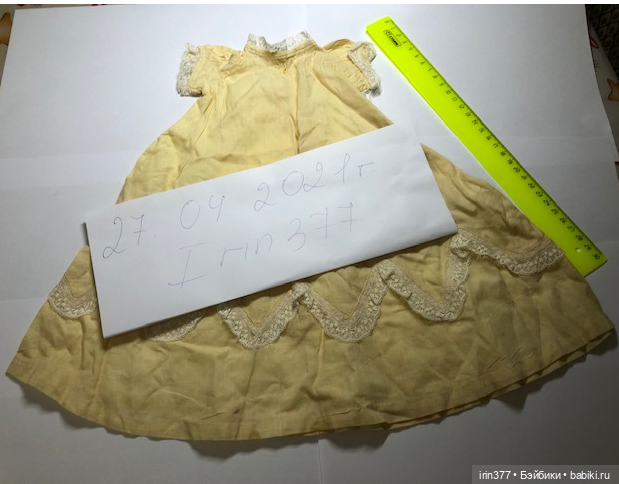 Платье для антикварной (винтажной) куклы (фото 6)