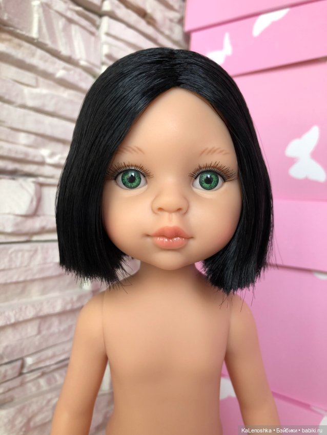 Карина полячка с каре, прямым пробором, зелёными глазами, Паола Рейна(Paola Reina), нюд (фото 3)