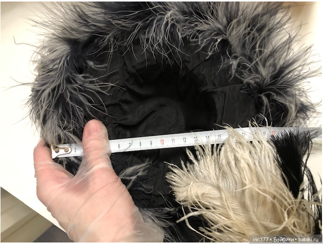 Шляпа с натуральными перьями (фото 4)