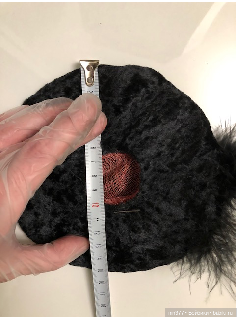 Шляпка для маленькой антикварной куклы (фото 3)