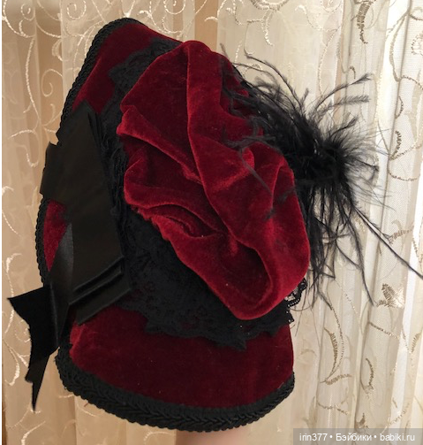 Шляпа для антикварной куклы (фото 8)